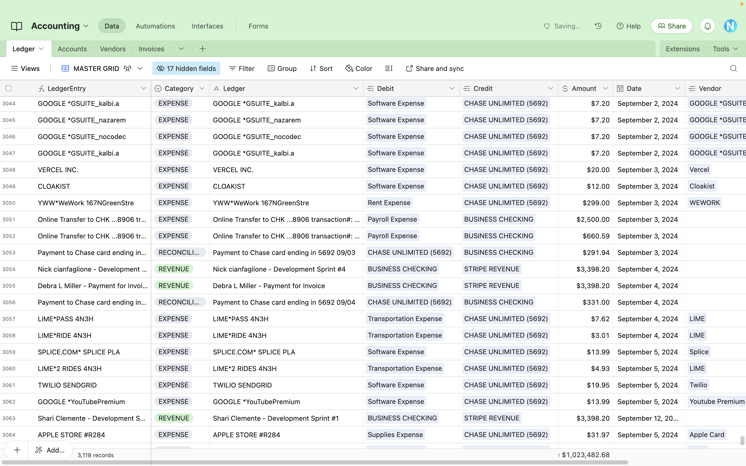 Accounting Template